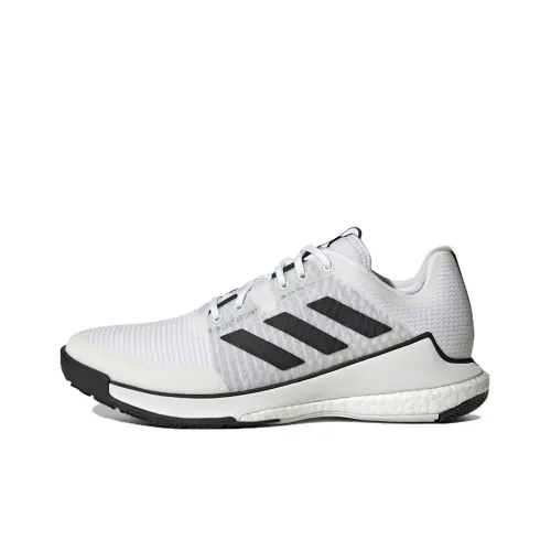 Adidas Crazyflight Slip-resistant Abrasion-resistant Low-top Волейбольные кроссовки Унисекс Белый Черный