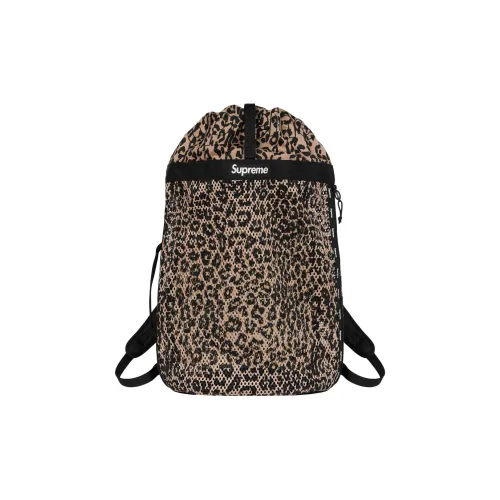 Supreme Нейлон Рюкзак Стандартный Унисекс Леопардовый принт