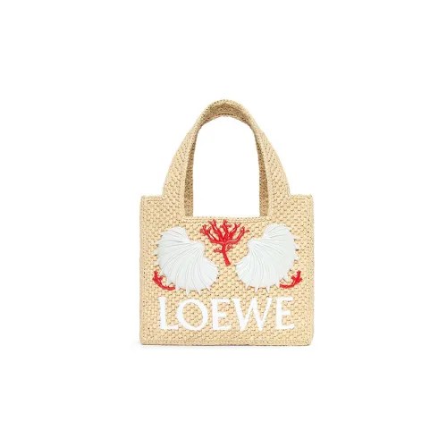LOEWE Рафия Волокно Тоут Сумка Сумка для покупок Мини Сумка Женская Естественная