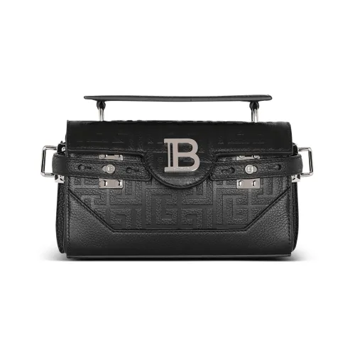 BALMAIN B Buzz Коровья кожа Сумка через плечо Сумка Обычный Мужской Черный