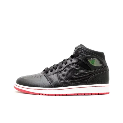 Jordan Air Jordan 1 Retro 97 'Playoffs' Амортизация MID Топ Винтажные баскетбольные кроссовки Мужской Черный белый