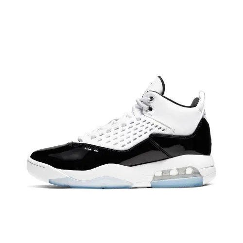 Jordan Maxin 200 Амортизация Высокий Топ Винтажные Баскетбольные Кроссовки Унисекс Белый
