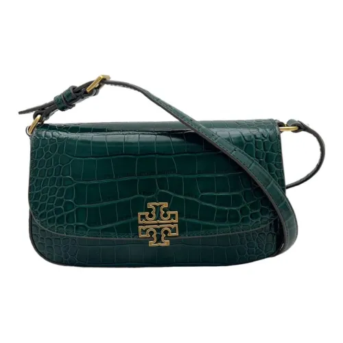 Tory Burch Britten Кожа Плечевой ремень Крокодиловый узор Коровья кожа