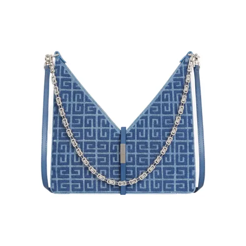 Givenchy Cut out Деним Ткань Сумка Сумка через плечо Женская Средне-голубая