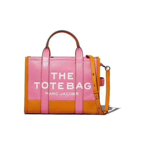 MARC JACOBS Full GRAIN LEATHER Тоут Сумка Сумка для покупок Сумка через плечо Сумка среднего размера унисекс розовый оранжевый