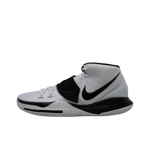 Nike Kyrie 6 Irving 6 Амортизация Износостойкий MID Топ Баскетбольные кроссовки Мужские Серый Черный