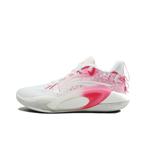 LINING Амортизация Износостойкие Низкие Баскетбольные Кроссовки Мужские Розовые