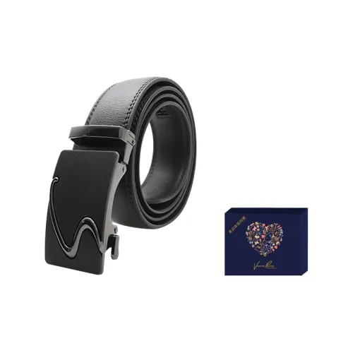 VERENA REINE Slide Пряжка Коровья кожа Деловой повседневный стиль Автоматическая пряжка Ремень Мужской