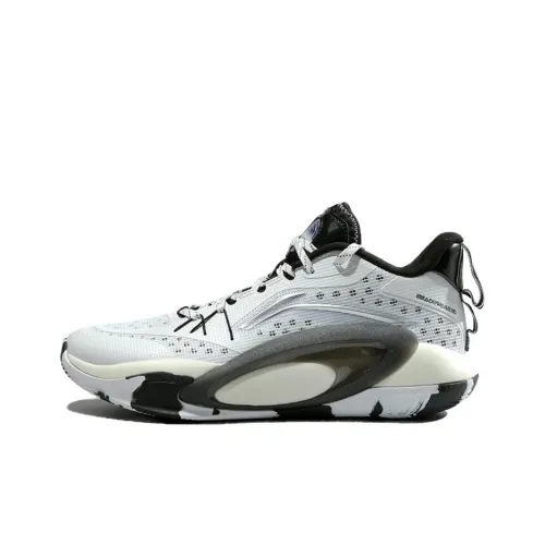 LINING Амортизация Износостойкий MID Топ Баскетбольные кроссовки Мужской Черный