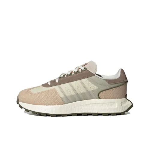 Adidas Originals Classic Series Three Stripe Slip-Resistant Low Top Casual Shoes Unisex Brown Beige