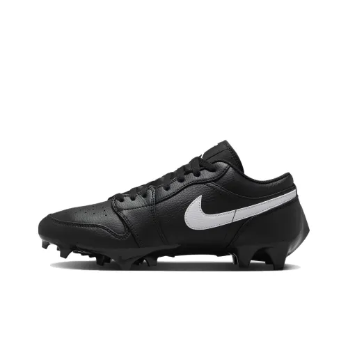 Jordan Air Jordan 1 AG Искусственная трава Шокабойеры Противоскользящие Футбольные бутсы Мужской Черный