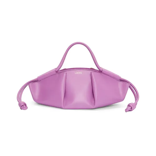 LOEWE Яркий Наппа Коровья кожа Пельменная сумка Сумка через плечо Сумка Маленькая Женская Фиолетовая