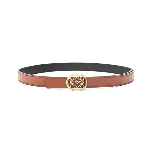LOEWE Ремни из коровьей кожи, коричневые, женские