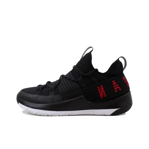 Jordan Trainer Pro Shock Absorbers Slip-Resistant Breathable Low-Top Vintage Basketball Shoes Men's Black Джордан Тренер Про Шок Абсорбер Слип-Резистент Дышащий Низкий Топ Винтажные Баскетбольные Кроссовки Мужские Черные