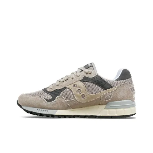 Saucony Shadow 5000 Slip-Resistant Низкий Топ Беговые Кроссовки Унисекс Песочно-Серый