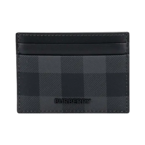Burberry Хлопок Кошелек Держатель для карт Мужской Черный Серый