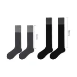 [Голень Носки] Темно-серый 1 упаковка + [Носки выше колена] Черный 1 пара