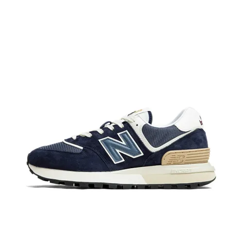 New Balance NB 574 Амортизация Устойчивость к истиранию Дышащие Низкие Кроссовки для бега Унисекс Синий Белый