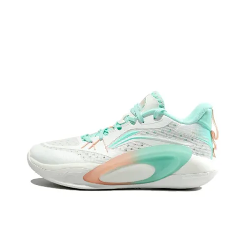 LINING Амортизация Износостойкий MID Топ Баскетбольные кроссовки Мужской Зеленый