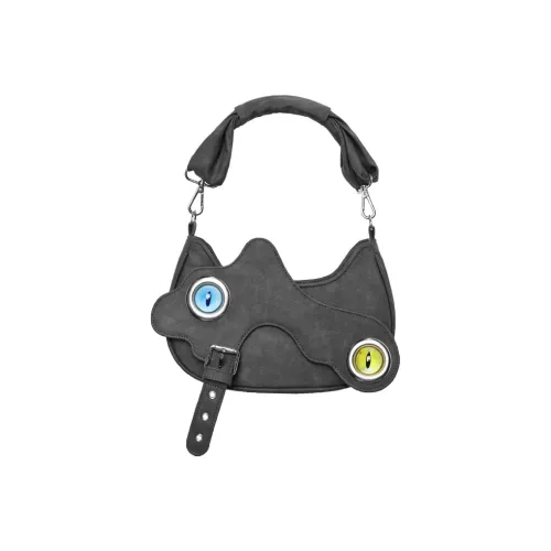 Kenghua Village ПУ (полиуретан) Сумка через плечо Средняя Женская Темно-серая