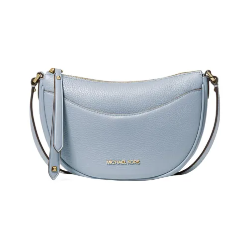 MICHAEL KORS Кожа Полумесяц Сумка через плечо Маленькая Женская Светло-синяя