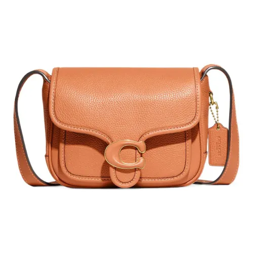 COACH Tabby Коровья кожа Курьерская сумка Сумка через плечо Маленькая Женская Апельсин