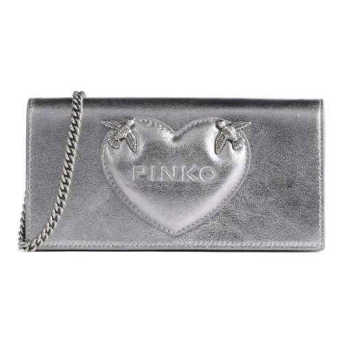 PINKO Телячья кожа Клатч Мини Women's Silver