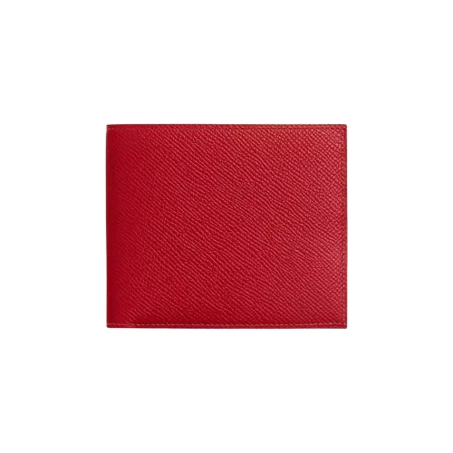 HERMES MC2 Epsom Телячья кожа Кошелек Женские 5XRouge Piment Перечно-красный