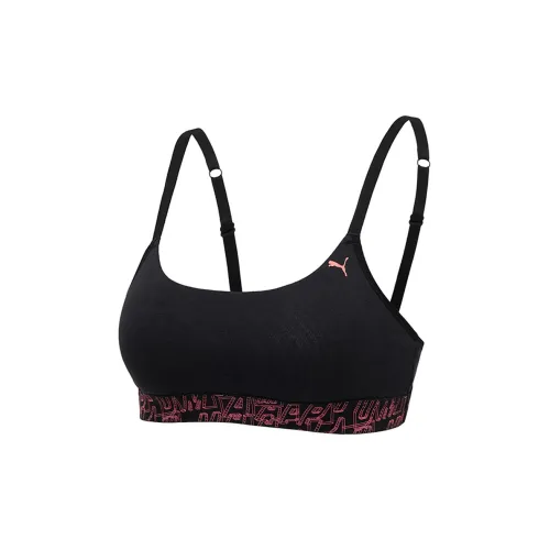 PUMA 174 Розовый логотип 1 шт Женские Бюстгальтеры