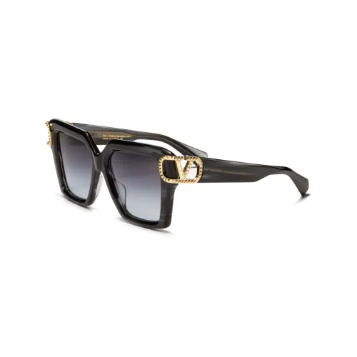 Valentino Пластиковая оправа солнцезащитные очки бабочка женские черный