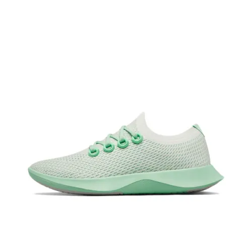 Allbirds Tree Dasher Дышащий Низкий Топ Спортивная Повседневная Обувь Женская Зеленая