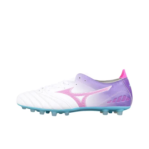 Mizuno AG Artificial Grass Амортизация Футбольные бутсы Мужские Белый Фиолетовый