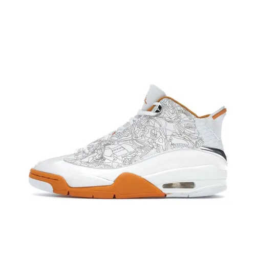 Jordan Dub Zero Амортизация Высокий Топ Винтажные Баскетбольные Кроссовки Мужские Белые