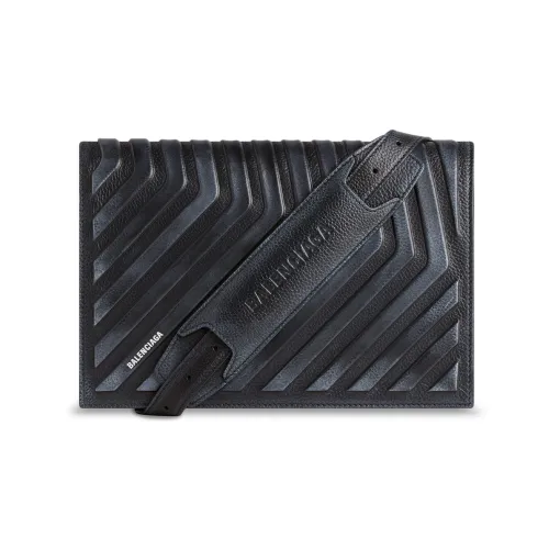 Balenciaga Car с рельефной телячьей кожей сумка через плечо сумка на плечо мужская черная