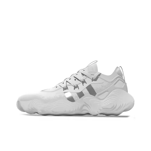Adidas Trae Young 3,0 TRAE YOUNG 3 Амортизация Износостойкий Низкий Топ Баскетбольные Кроссовки Унисекс Белый Серебряный