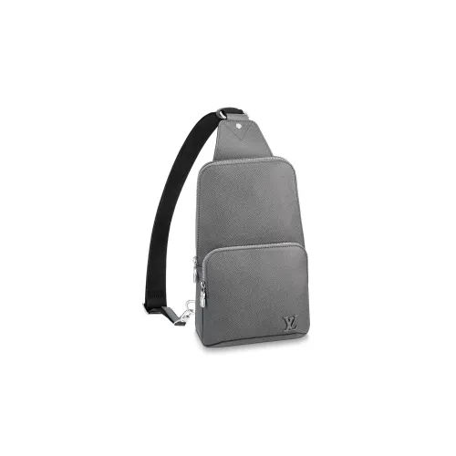 LOUIS VUITTON Avenue Коровья кожа Сумка через плечо Сумка на плечо Мужская Серый