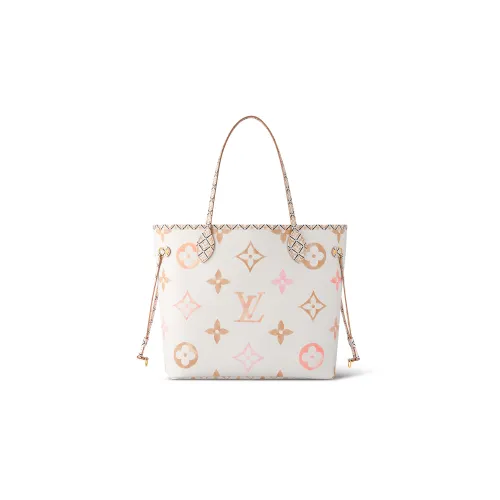 LOUIS VUITTON NEVERFULL Покрытый холст Тоут Сумка Сумка для покупок Сумка среднего размера Женская