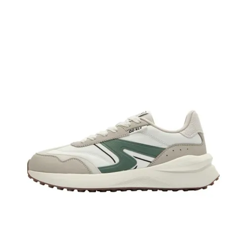 QIAODAN White 2,0 визуально увеличивает рост Низкий Топ Q LITESPEED Q LITESPEED Технология Беговые кроссовки Женские Белый Зеленый