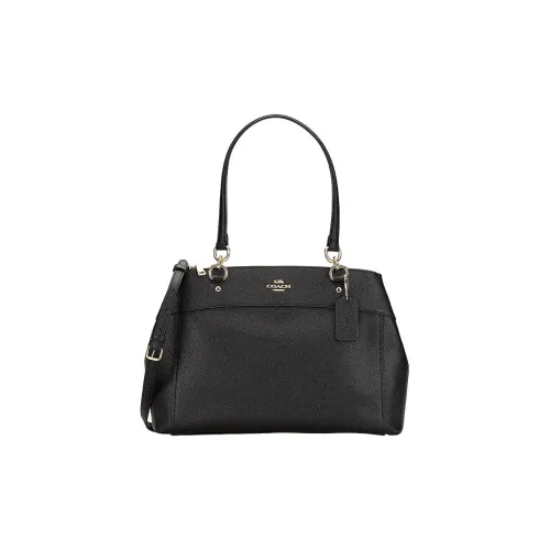 COACH Brooke GRAIN LEATHER Доска для ноутбука Сумка Сумка через плечо Большая Женская Черная