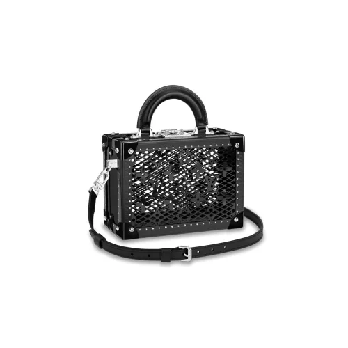 LOUIS VUITTON Сумка через плечо из коровьей кожи унисекс черная