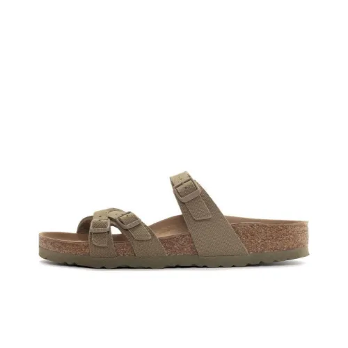 Birkenstock Franca Collection Stylish Sandals Women's Green Narrow Fit