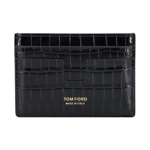 TF Imitation Крокодиловый узор Кожа Картхолдер Мужской Черный