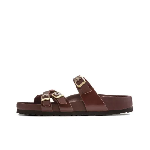 Birkenstock Стильные Сандалии Женские Коричневые Узкие