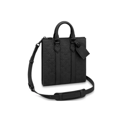 LOUIS VUITTON Sac Plat Корова Кожа Сумка с боковинами-гармошками Сумка Сумка через плечо Сумка через плечо Стандартная Мужская Графитовый Черный