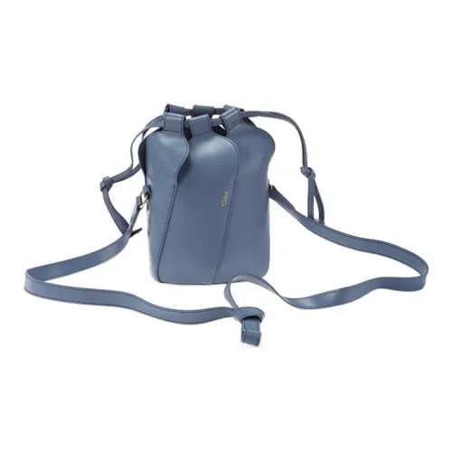 Chloe Сумка-ведро из кожи сумка через плечо женская синяя