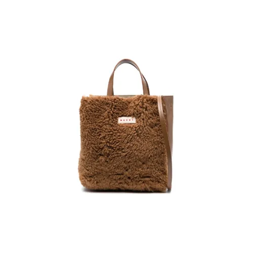 MARNI Сумка из коровьей кожи сумка-тоут сумка через плечо сумка для покупок женская коричневая