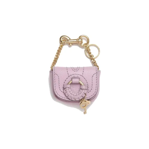 See By Chloe с рельефной козьей кожей брелок Keychain Key Pouch стандартный женский розовый