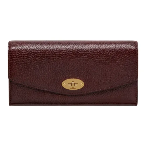 Mulberry Darley Grained Телячья кожа Кошелек Женские Бычья кровь
