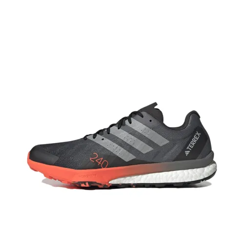 adidas Terrex Speed Slip Резиновый Низкий Топ Беговые кроссовки Мужские Черный Оранжевый