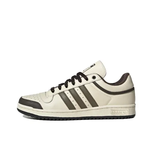 Adidas Originals Top Ten Low Противоскользящие Устойчивые к истиранию Низкие Кроссовки для скейтбординга Бежево-черные